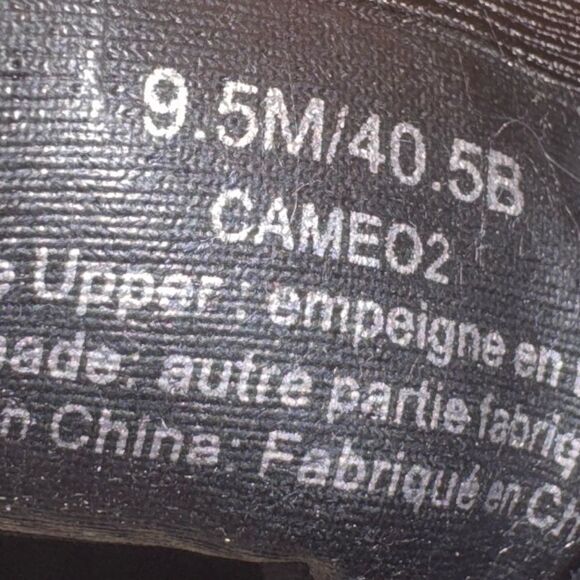 KARL LAGERFELD women 9.5 Black Satin wedge Loafers gold accentst - Picture 5 of 7